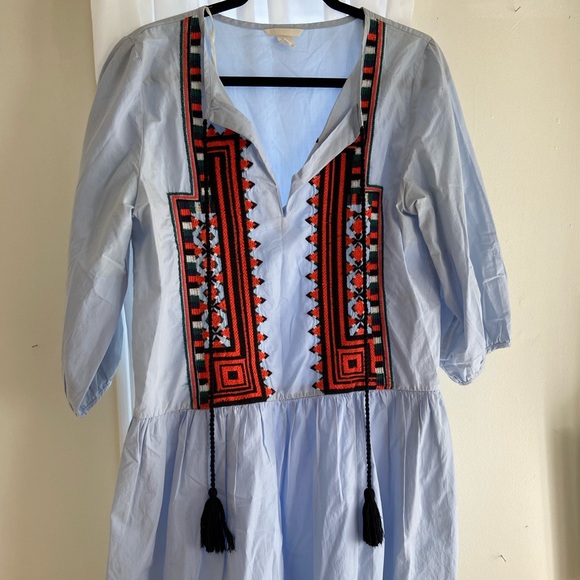 H&M blue Embroidered Dress - Picture 4 of 5